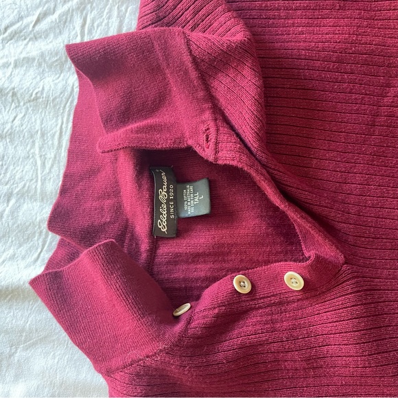 Burgundy Eddie Bauer Shirt - Picture 4 of 8